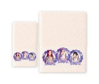 Σετ παιδικές πετσέτες Girls Band ecru 100% βαμβάκι πεννιε 480gsm Σετ παιδικές πετσέτες Girls Band ecru 100% βαμβάκι πεννιε 480gsm