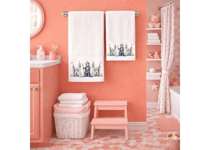 Σετ παιδικές πετσέτες Knight 100% βαμβάκι πεννιε 480gsm