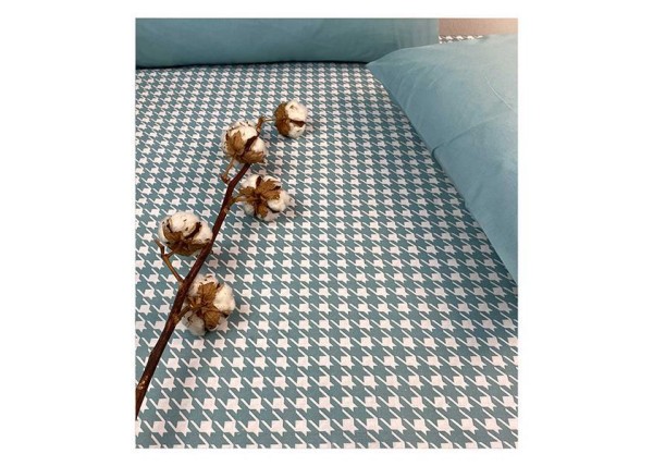 Σετ υπέρδιπλα σεντόνια Pied De Poule petrol από 100% βαμβάκι 245x260εκ. Σετ υπέρδιπλα σεντόνια Pied De Poule petrol από 100% βαμβάκι 245x260εκ.