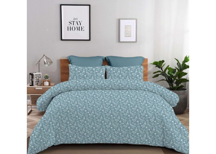 Σετ υπέρδιπλα σεντόνια Gloria Petrol από 100% βαμβάκι 245x260εκ. Σετ υπέρδιπλα σεντόνια Gloria Petrol από 100% βαμβάκι 245x260εκ.