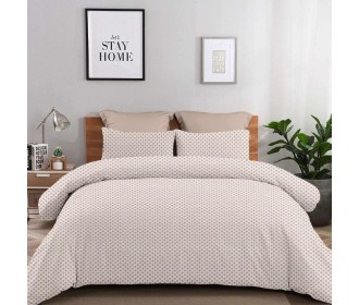 Σετ σεντόνια μονά Olivia beige από 100% βαμβάκι 175x260εκ. Σετ σεντόνια μονά Olivia beige από 100% βαμβάκι 175x260εκ.