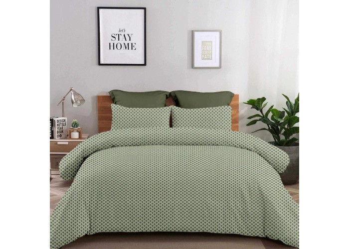 Σετ υπέρδιπλα σεντόνια Olivia olive από 100% βαμβάκι 245x260εκ. Σετ υπέρδιπλα σεντόνια Olivia olive από 100% βαμβάκι 245x260εκ.