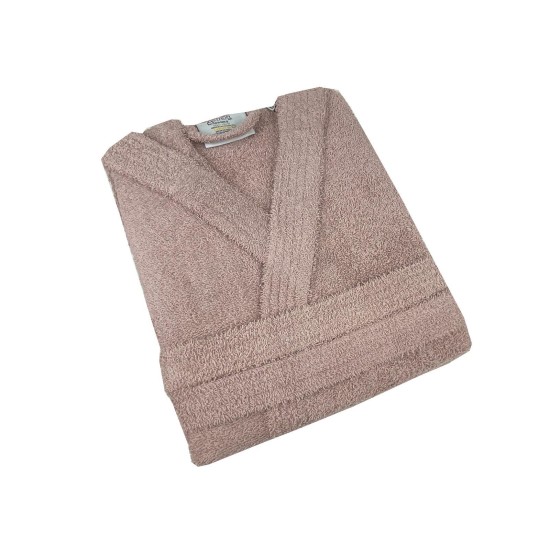 Μπουρνούζι με κουκούλα dusty rose medium Μπουρνούζι με κουκούλα dusty rose medium