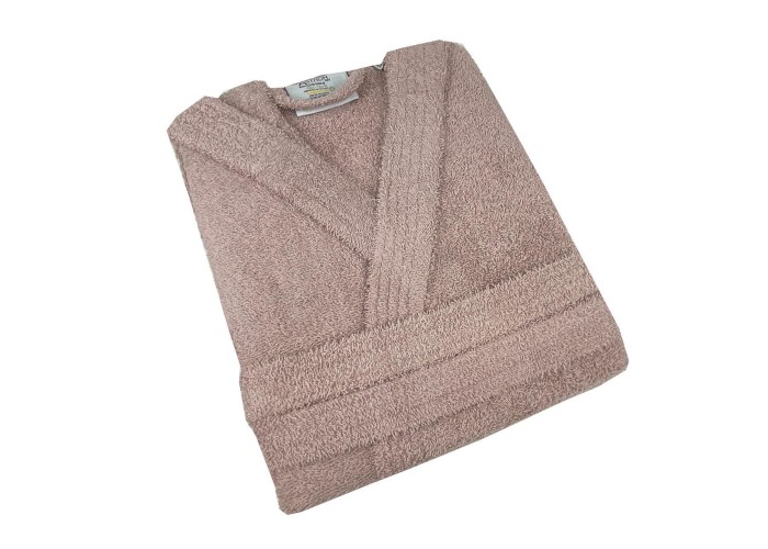 Μπουρνούζι με κουκούλα dusty rose medium