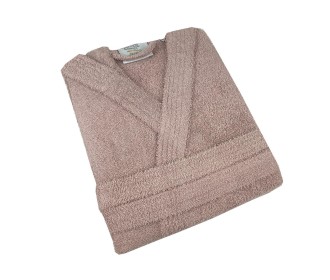 Μπουρνούζι με κουκούλα dusty rose large Μπουρνούζι με κουκούλα dusty rose large