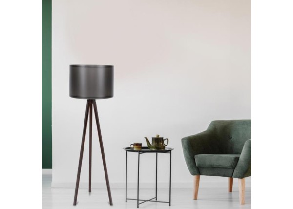 Φωτιστικό δαπέδου ξύλινο CAGNEY καρυδί με μαύρο καπέλο ⌀38xΥ145 εκ. Φωτιστικό δαπέδου ξύλινο CAGNEY καρυδί με μαύρο καπέλο ⌀38xΥ145 εκ.