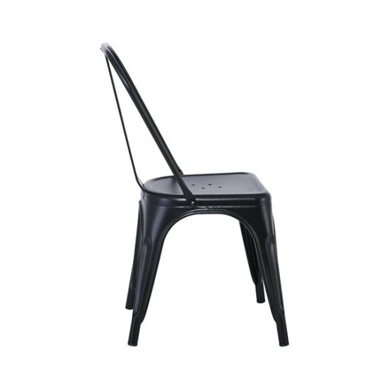 Καρέκλα μεταλλική Nextdeco Loft στοιβαζόμενη μαύρη 45x48xΥ85εκ Καρέκλα μεταλλική Nextdeco Loft στοιβαζόμενη μαύρη 45x48xΥ85εκ