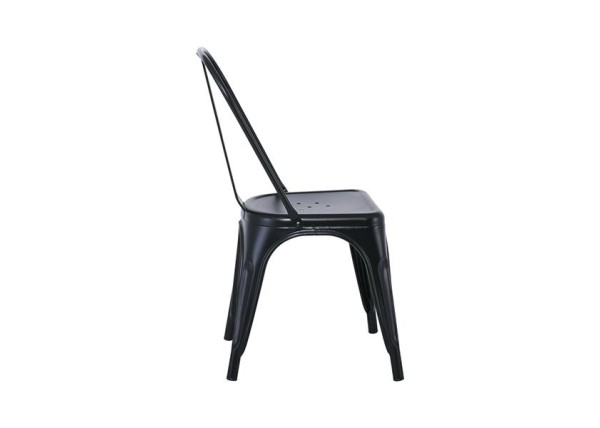 Καρέκλα μεταλλική Nextdeco Loft στοιβαζόμενη μαύρη 45x48xΥ85εκ Καρέκλα μεταλλική Nextdeco Loft στοιβαζόμενη μαύρη 45x48xΥ85εκ