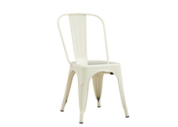 Καρέκλα μεταλλική Nextdeco Loft στοιβαζόμενη ivory 45x48xΥ85εκ Καρέκλα μεταλλική Nextdeco Loft στοιβαζόμενη ivory 45x48xΥ85εκ