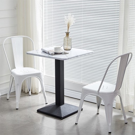 Καρέκλα μεταλλική Nextdeco Loft στοιβαζόμενη ivory 45x48xΥ85εκ Καρέκλα μεταλλική Nextdeco Loft στοιβαζόμενη ivory 45x48xΥ85εκ