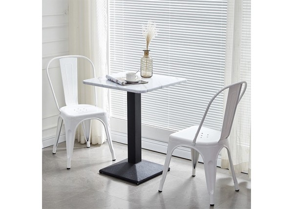 Καρέκλα μεταλλική Nextdeco Loft στοιβαζόμενη ivory 45x48xΥ85εκ Καρέκλα μεταλλική Nextdeco Loft στοιβαζόμενη ivory 45x48xΥ85εκ