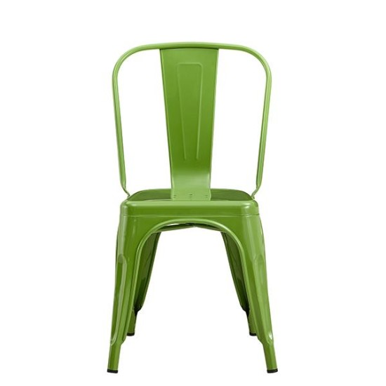 Καρέκλα μεταλλική Nextdeco Loft στοιβαζόμενη olive green 45x48xΥ85εκ Καρέκλα μεταλλική Nextdeco Loft στοιβαζόμενη olive green 45x48xΥ85εκ