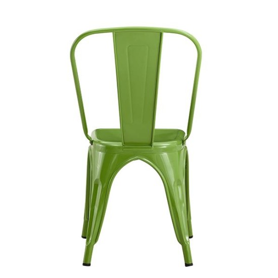 Καρέκλα μεταλλική Nextdeco Loft στοιβαζόμενη olive green 45x48xΥ85εκ Καρέκλα μεταλλική Nextdeco Loft στοιβαζόμενη olive green 45x48xΥ85εκ
