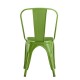 Καρέκλα μεταλλική Nextdeco Loft στοιβαζόμενη olive green 45x48xΥ85εκ Καρέκλα μεταλλική Nextdeco Loft στοιβαζόμενη olive green 45x48xΥ85εκ