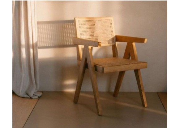 Καρέκλα ξύλινη Nextdeco Benson πλάτη PE Rattan 49,6x57xY805εκ Καρέκλα ξύλινη Nextdeco Benson πλάτη PE Rattan 49,6x57xY805εκ