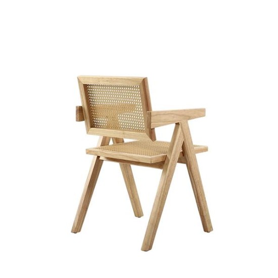 Καρέκλα ξύλινη Nextdeco Benson πλάτη PE Rattan 49,6x57xY805εκ Καρέκλα ξύλινη Nextdeco Benson πλάτη PE Rattan 49,6x57xY805εκ
