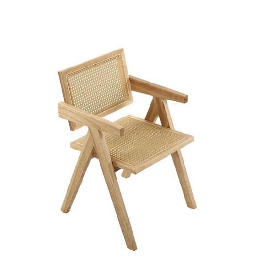Καρέκλα ξύλινη Nextdeco Benson πλάτη PE Rattan 49,6x57xY805εκ Καρέκλα ξύλινη Nextdeco Benson πλάτη PE Rattan 49,6x57xY805εκ