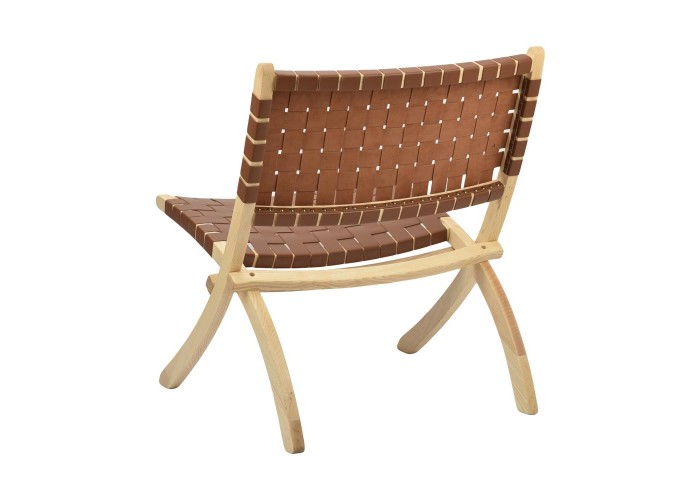 Πολυθρόνα Nextdeco Camel δέρμα και ξύλο Υ78x66x71εκ. Πολυθρόνα Nextdeco Camel δέρμα και ξύλο Υ78x66x71εκ.