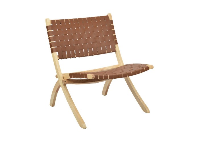 Πολυθρόνα Nextdeco Camel δέρμα και ξύλο Υ78x66x71εκ. Πολυθρόνα Nextdeco Camel δέρμα και ξύλο Υ78x66x71εκ.