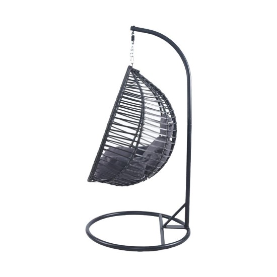Κρεμαστή Κούνια Nextdeco Nadin rattan με γκρι μαξιλάρια Υ110x118x68εκ. Κρεμαστή Κούνια Nextdeco Nadin rattan με γκρι μαξιλάρια Υ110x118x68εκ.