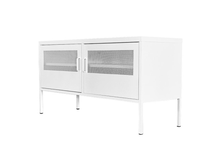 Έπιπλο τηλεόρασης μεταλλικό Nextdeco με ανοιγόμενες πόρτες λευκό Υ60x118x40εκ. Έπιπλο τηλεόρασης μεταλλικό Nextdeco με ανοιγόμενες πόρτες λευκό Υ60x118x40εκ.