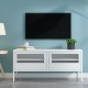 Έπιπλο τηλεόρασης μεταλλικό Nextdeco με ανοιγόμενες πόρτες λευκό Υ60x118x40εκ. Έπιπλο τηλεόρασης μεταλλικό Nextdeco με ανοιγόμενες πόρτες λευκό Υ60x118x40εκ.
