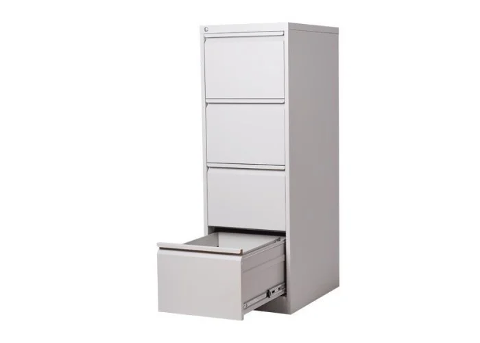 Συρταριέρα φακέλων Nextdeco γκρι 4 συρτάρια Υ133,1x46x62εκ.