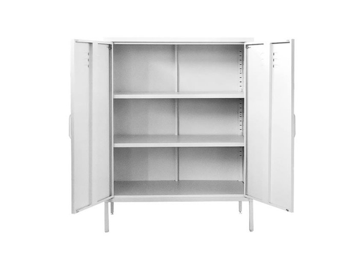 Ντουλάπα μεταλλική Nextdeco δίφυλλη λευκή Υ102x80x40εκ. Ντουλάπα μεταλλική Nextdeco δίφυλλη λευκή Υ102x80x40εκ.