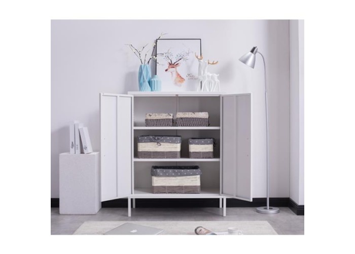 Ντουλάπα μεταλλική Nextdeco δίφυλλη λευκή Υ102x80x40εκ. Ντουλάπα μεταλλική Nextdeco δίφυλλη λευκή Υ102x80x40εκ.