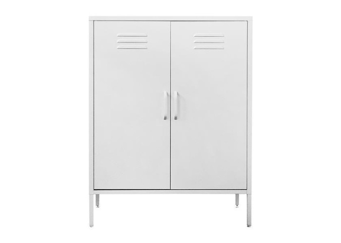 Ντουλάπα μεταλλική Nextdeco δίφυλλη λευκή Υ102x80x40εκ.