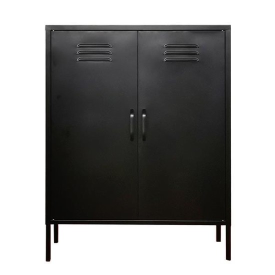 Ντουλάπα μεταλλική Nextdeco δίφυλλη μαύρη Υ102x80x40εκ. Ντουλάπα μεταλλική Nextdeco δίφυλλη μαύρη Υ102x80x40εκ.