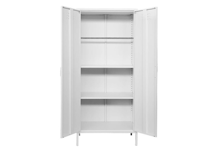 Ντουλάπα μεταλλική Nextdeco δίφυλλη λευκή Υ170x76x50εκ. Ντουλάπα μεταλλική Nextdeco δίφυλλη λευκή Υ170x76x50εκ.