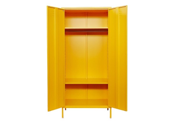 Ντουλάπα μεταλλική Nextdeco δίφυλλη κίτρινη Υ170x76x50εκ. Ντουλάπα μεταλλική Nextdeco δίφυλλη κίτρινη Υ170x76x50εκ.