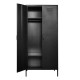 Ντουλάπα μεταλλική Nextdeco δίφυλλη μαύρη Υ170x76x50εκ.