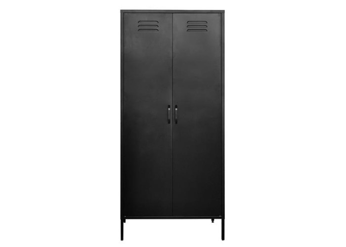 Ντουλάπα μεταλλική Nextdeco δίφυλλη μαύρη Υ170x76x50εκ. Ντουλάπα μεταλλική Nextdeco δίφυλλη μαύρη Υ170x76x50εκ.