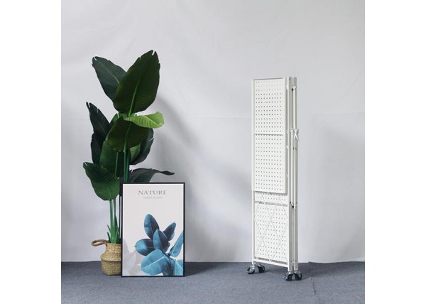 Ραφιέρα μεταλλική Nextdeco αναδιπλούμενη με ρόδες λευκή Υ87x72x36εκ. Ραφιέρα μεταλλική Nextdeco αναδιπλούμενη με ρόδες λευκή Υ87x72x36εκ.