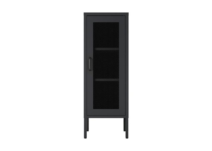 Ντουλάπι μεταλλικό Nextdeco με πλέγμα λευκό Υ102x40x40εκ