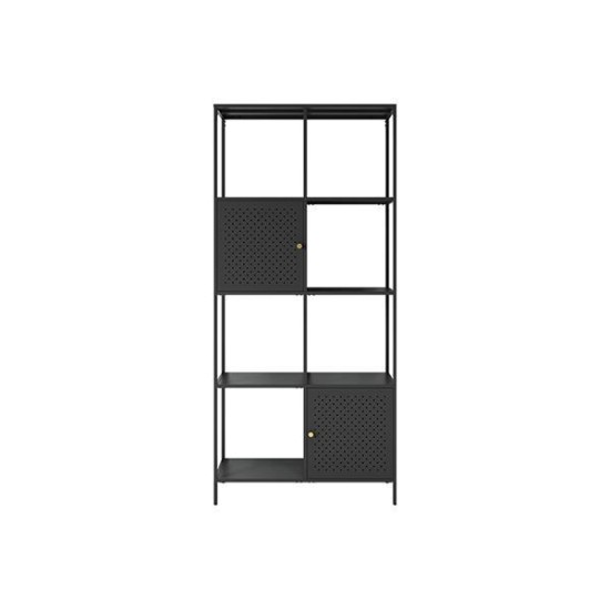 Ραφιέρα μεταλλική Nextdeco με 4 ράφια μαύρη Υ175x80x35εκ. Ραφιέρα μεταλλική Nextdeco με 4 ράφια μαύρη Υ175x80x35εκ.