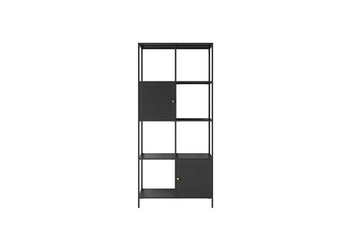 Ραφιέρα μεταλλική Nextdeco με 4 ράφια μαύρη Υ175x80x35εκ. Ραφιέρα μεταλλική Nextdeco με 4 ράφια μαύρη Υ175x80x35εκ.
