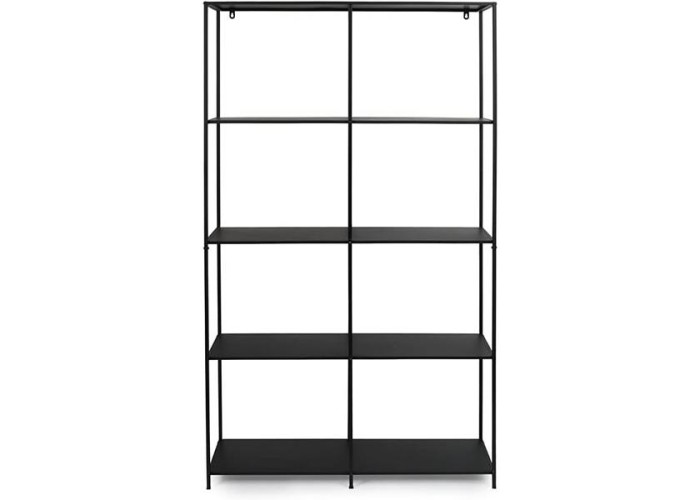 Ραφιέρα μεταλλική Nextdeco με 4 ράφια μαύρη Υ175x100x36εκ. Ραφιέρα μεταλλική Nextdeco με 4 ράφια μαύρη Υ175x100x36εκ.