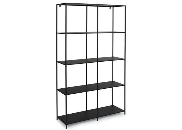 Ραφιέρα μεταλλική Nextdeco με 4 ράφια μαύρη Υ175x100x36εκ. Ραφιέρα μεταλλική Nextdeco με 4 ράφια μαύρη Υ175x100x36εκ.