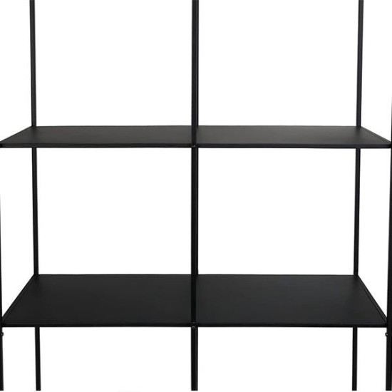 Ραφιέρα μεταλλική Nextdeco με 4 ράφια μαύρη Υ175x100x36εκ. Ραφιέρα μεταλλική Nextdeco με 4 ράφια μαύρη Υ175x100x36εκ.
