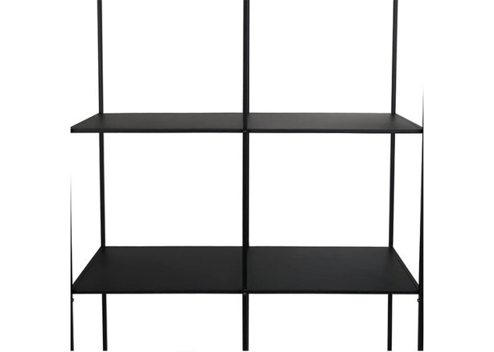 Ραφιέρα μεταλλική Nextdeco με 4 ράφια μαύρη Υ175x100x36εκ. Ραφιέρα μεταλλική Nextdeco με 4 ράφια μαύρη Υ175x100x36εκ.