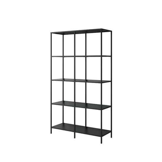 Ραφιέρα μεταλλική Nextdeco με 4 ράφια μαύρη Υ175x100x36εκ. Ραφιέρα μεταλλική Nextdeco με 4 ράφια μαύρη Υ175x100x36εκ.