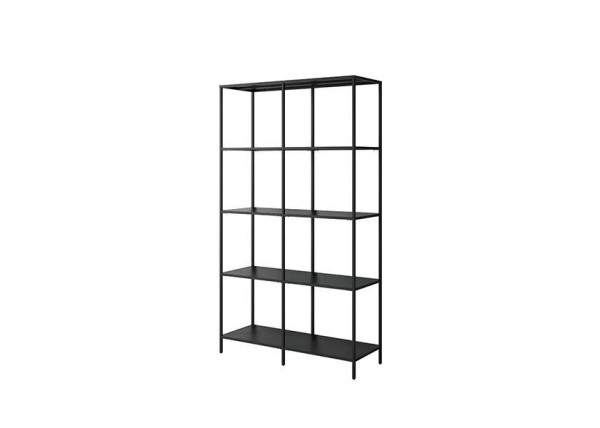 Ραφιέρα μεταλλική Nextdeco με 4 ράφια μαύρη Υ175x100x36εκ. Ραφιέρα μεταλλική Nextdeco με 4 ράφια μαύρη Υ175x100x36εκ.