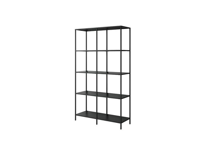 Ραφιέρα μεταλλική Nextdeco με 4 ράφια μαύρη Υ175x100x36εκ. Ραφιέρα μεταλλική Nextdeco με 4 ράφια μαύρη Υ175x100x36εκ.