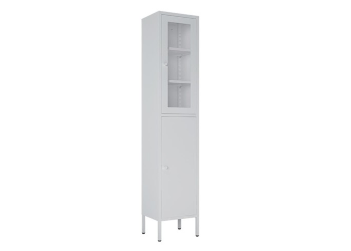 Ντουλάπι μεταλλικό Nextdeco με 2 πόρτες λευκό Υ180x35x30εκ. Ντουλάπι μεταλλικό Nextdeco με 2 πόρτες λευκό Υ180x35x30εκ.