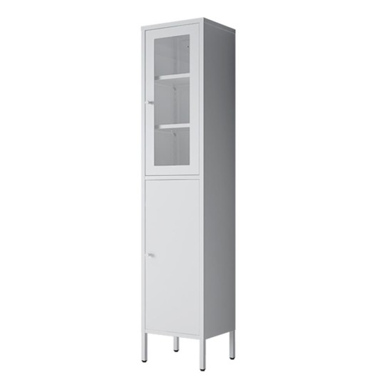 Ντουλάπι μεταλλικό Nextdeco με 2 πόρτες λευκό Υ180x35x30εκ. Ντουλάπι μεταλλικό Nextdeco με 2 πόρτες λευκό Υ180x35x30εκ.