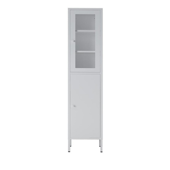 Ντουλάπι μεταλλικό Nextdeco με 2 πόρτες λευκό Υ180x35x30εκ.