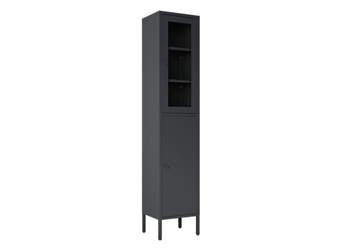 Ντουλάπι μεταλλικό Nextdeco με 2 πόρτες μαύρο Υ180x35x30εκ. Ντουλάπι μεταλλικό Nextdeco με 2 πόρτες μαύρο Υ180x35x30εκ.